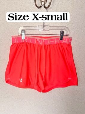 Under Armour Women's Coral Pink Athletic Shorts